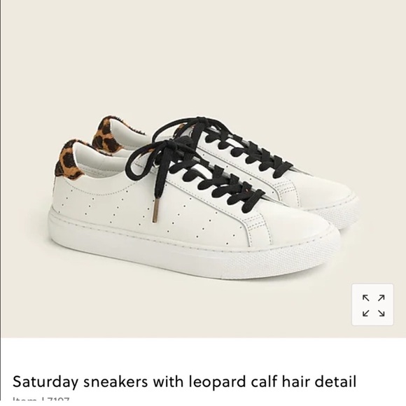 J.Crew like new worn once leather sneakers, size 9 - Picture 1 of 8